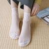 Sheer Nylon Socks for Women Mid-tube Lace Ankle Socks Summer Ultra Thin Breathable Mesh See Through Socks