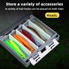 Double-sided Fishing Lure Storage Box Detachable Compact Design Portable Shrimp Bait Box Fishing Gear Organizer