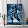 Blue Falconer Predator Action Figure Diamond Painting 5D Artwork Embroidery Gift Wall Decoration