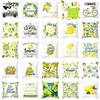 18'' Summer Small Fresh Yellow Lemon Sofa Pillow Case Polyester Seat Bedroom Car Soft Cushion Cover Home Decorative Pillowcase