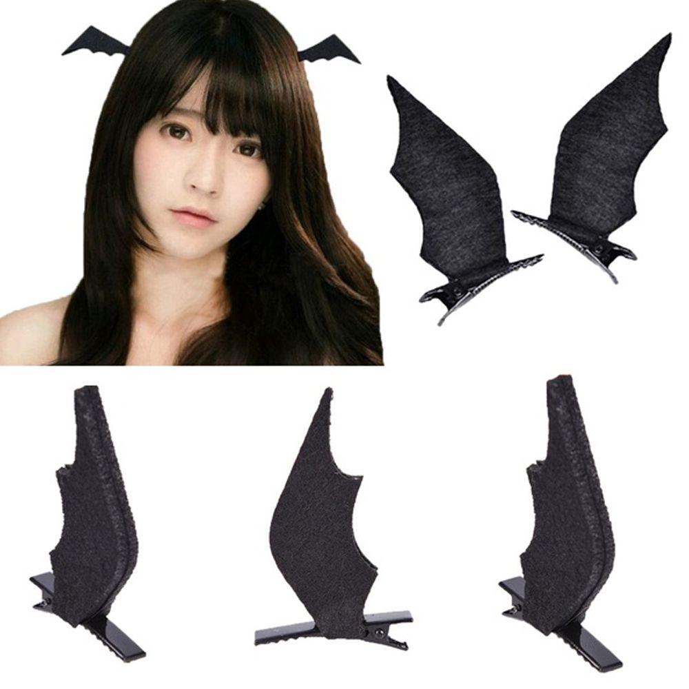 1 Pair Women Dress-up Gift Halloween Baby Girls Hair Clips Hairpins Hair Accessories Bat Wings