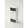 Yamazaki Tower Two-Way Plastic Bag Stocker, White, 5437, Approx. W14cm x D10.2-18.7cm x H30cm