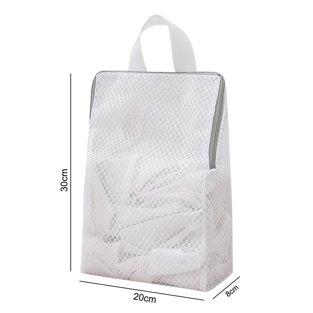 Handle Fine Knitwear Mesh Wash Bags Melamine Sponge Dirty Clothes Bag  Kitchen Scrub Mommy Sponge