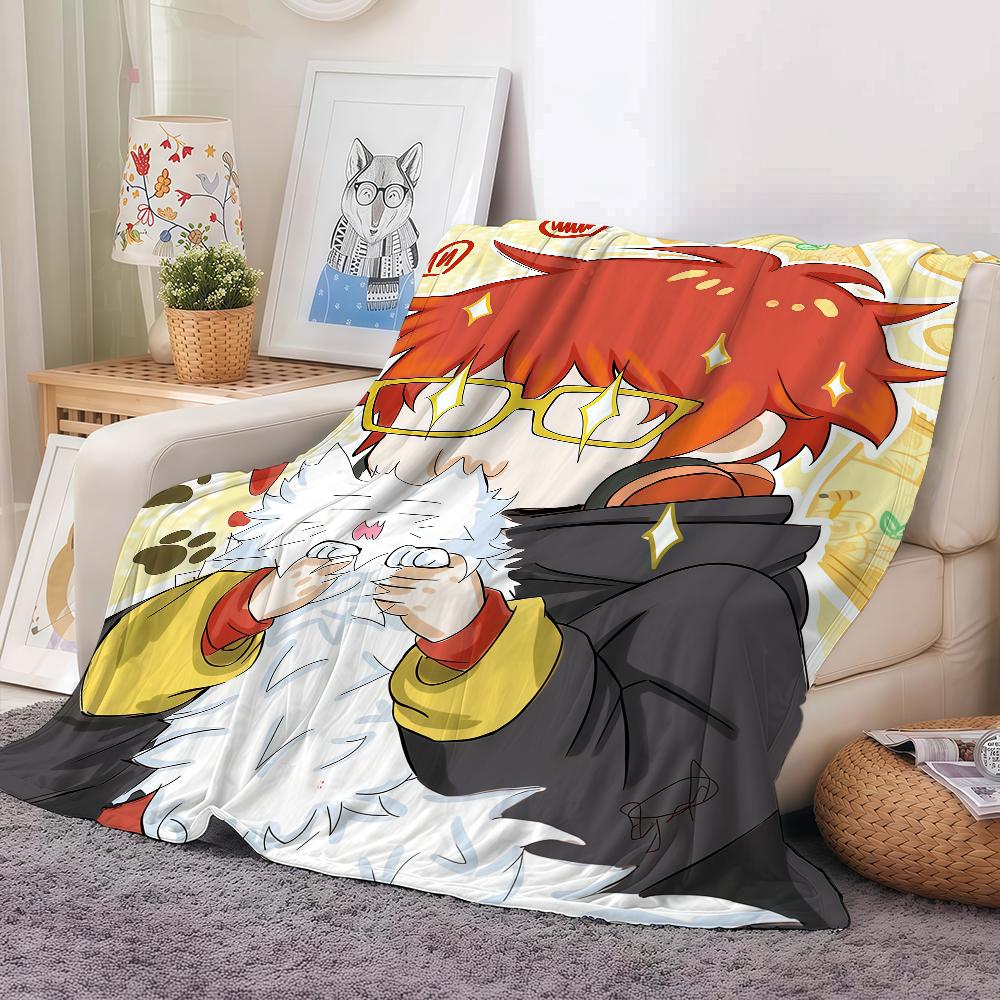 Hot Game M-Mystic Messenger 707 Blanket Warm And Soft Suitable For Bedroom Living Room Sofa Bed Office Travel Camping