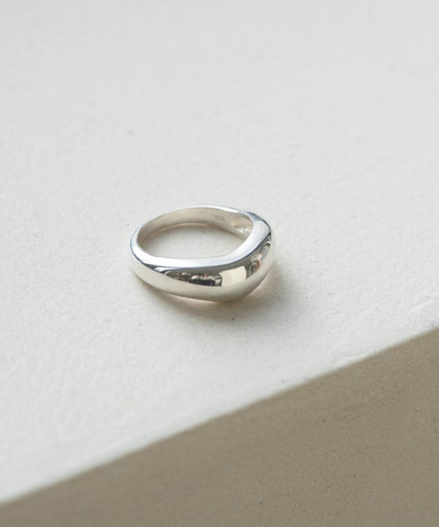 Alleun Silver 925 Gomaru Bold Thumb Silver Rings Couple