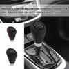 Car Gear Knob With 4 Adaptive Parts,Leather 5 Speed Knobs For Replacement Broken Knobs,Universal Non-Slip Manual Knob Car Interior
