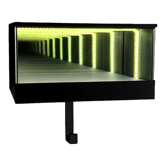 Бесконечность Держатель для ключей от гаража Светодиодная подставка для ключей от машины с 3D-иллюзией туннеля Ключ