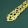 Japanese Anime Vintage Neck Tie Leopard Dots Printed Necktie with Glasses Cosplay Costume Props Accessories for Unisex