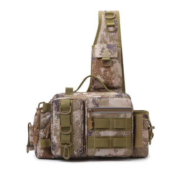 Рыболовная поясная сумка большой вместимости, рыболовная поясная сумка с держателем для удилища