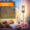 Modern Minimalist Floor Lamp Crystal Lampshade Standing Lamp 3 Color Temperatures Tall Lamp with