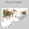 Christmas Birds Branch Window Clings Glass Decals DIY Easy to Peel Xmas Ornament Gift
