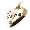 Altesse [F0142] - Gold Plated Pendant 'I Love You'