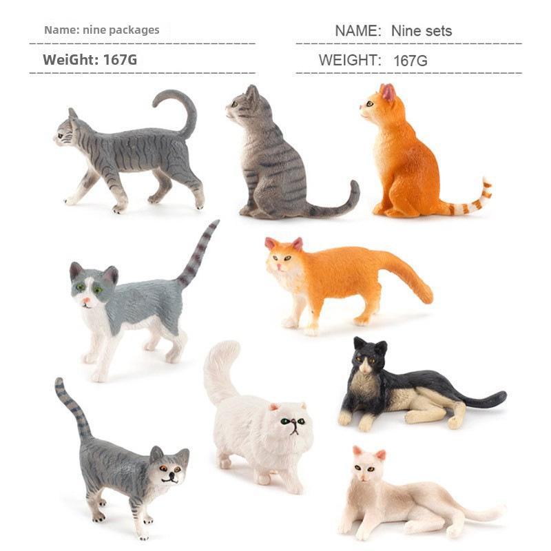 Детский набор игрушек «Черно-белый котенок» — китайские сельские украшения в виде кошечки