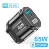 65 Вт GaN USB зарядное устройство AU EU US UK Plug Быстрая зарядка планшета Ноутбук USB C Быстрая зарядка QC 3,0 Зарядное устройство для мобильного телефона для путешествий