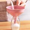 5 Pack Plastic Kitchen Funnel Liquid Funnel Oil Funnel for Filling Bottle with Oil Liquid Food Powder 2 Colors to Choose