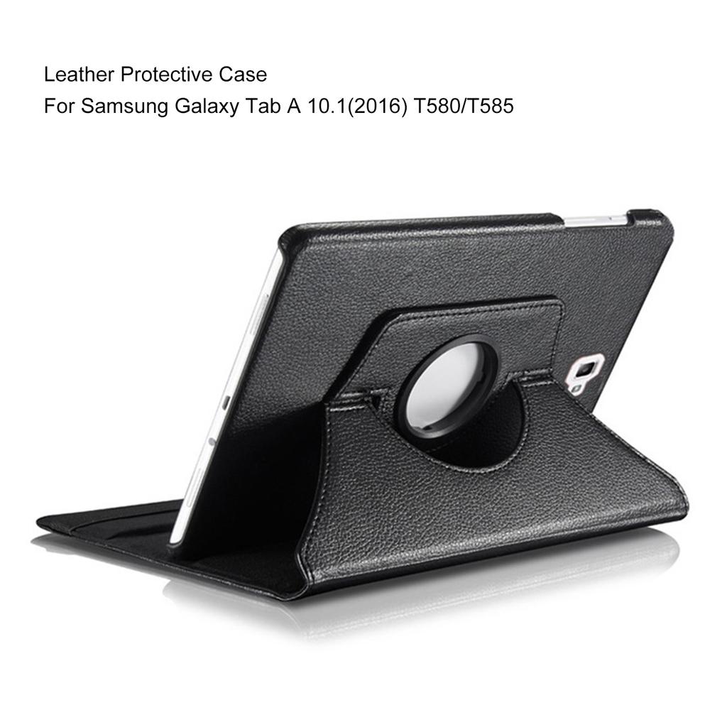 Leather Protective Case Anti Scratch Dustproof Protective Shell 360 degrees Rotation Case for Samsung Galaxy Tab A
