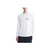 Calvin Klein Ss23 Однотонная футболка с круглым вырезом и длинным рукавом, мужские топы, белая 40HM826-540