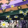 1 Yards Classic Daisy Pattern Velvet Plush Fabric Warm Long Faux Fur Fabric Diy Sewing Bag Shoes Carpet Cushion Hat Coat