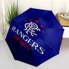 1 PC Automatic Folding Umbrella - Rangers Fc Pattern Portable Foldable Design With 8 Ribs Christmas Birthday Gifts