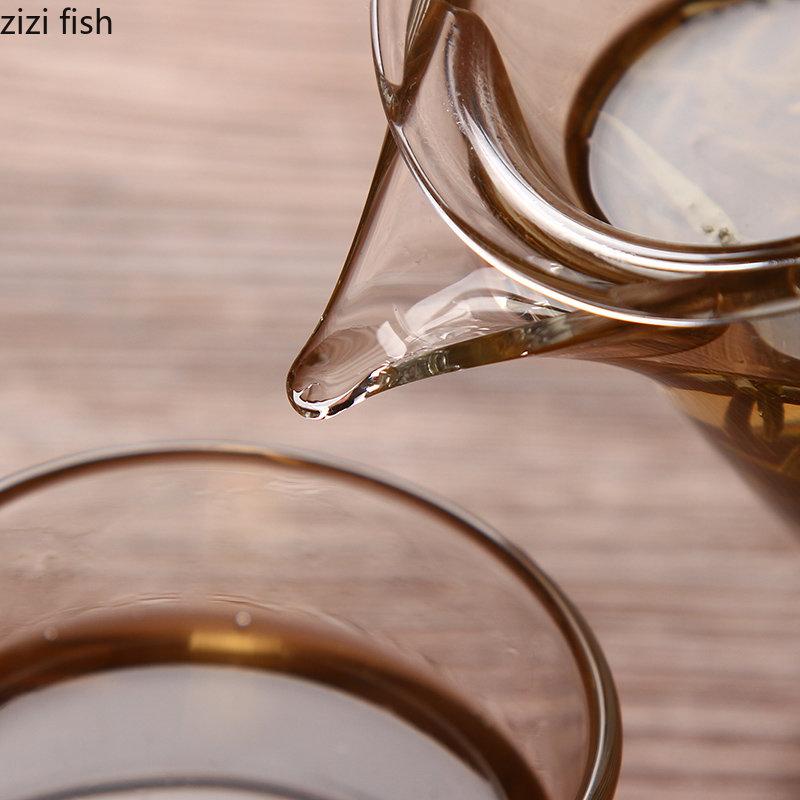 Ручной тип стеклянный цветочный чайник кофейники чайники чайники чайная утварь простая домашняя кухня настольный двухслойный чайник чайники