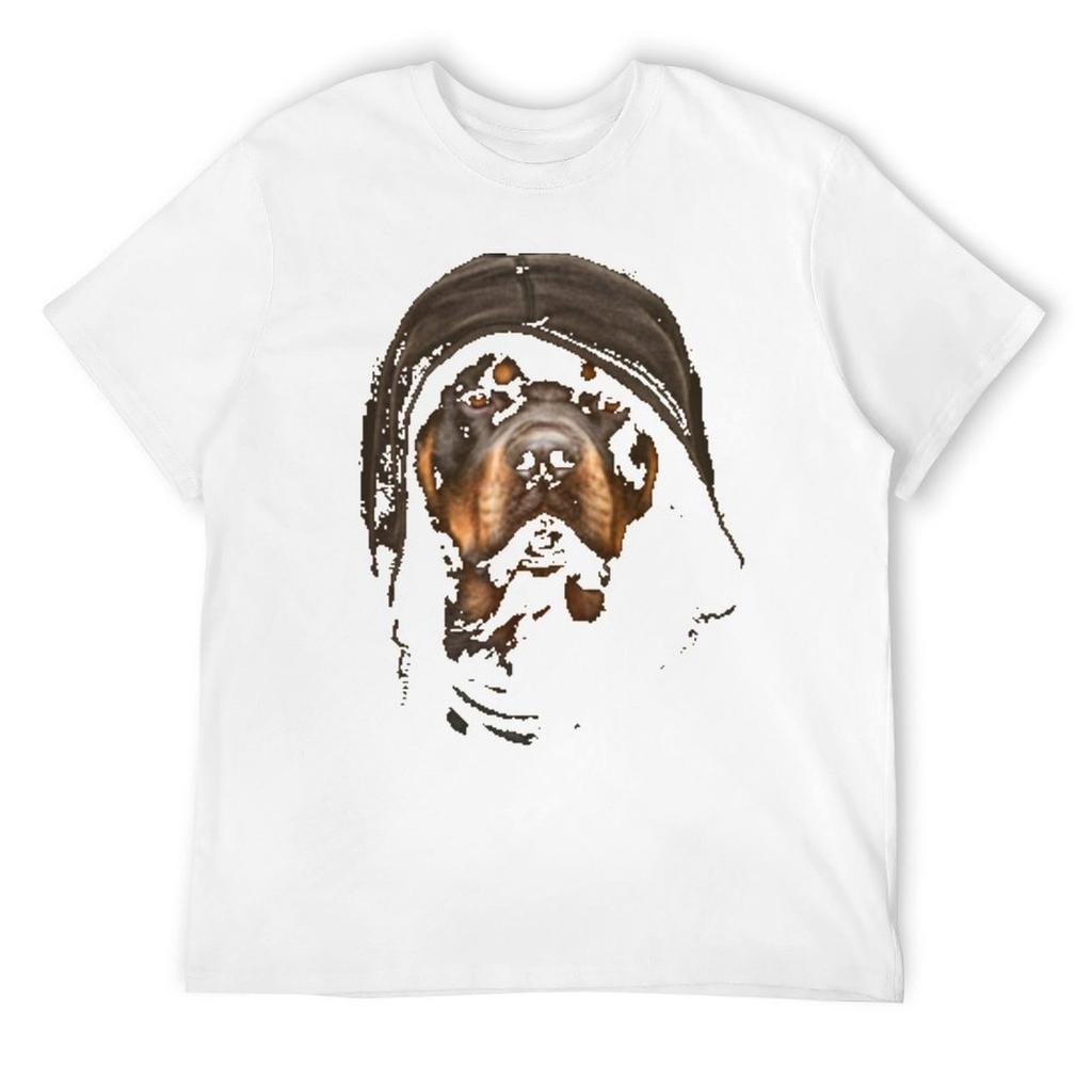 Футболка с капюшоном ротвейлер графическая футболка Блузка новое издание мужские футболки