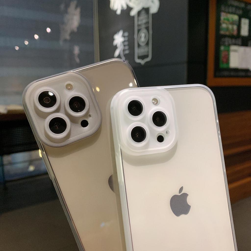 Airbag IPhone 11 Phone Case Apple 12 Protective Case 13 Transparent Matte Lens 15Pro Simple 14 Soft Case