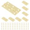 2.5 Inch Mini Solid Brass Butt Hinges, 8 Pcs with 48 Screws for Cabinet Drawer Wood Box Furniture Hardware