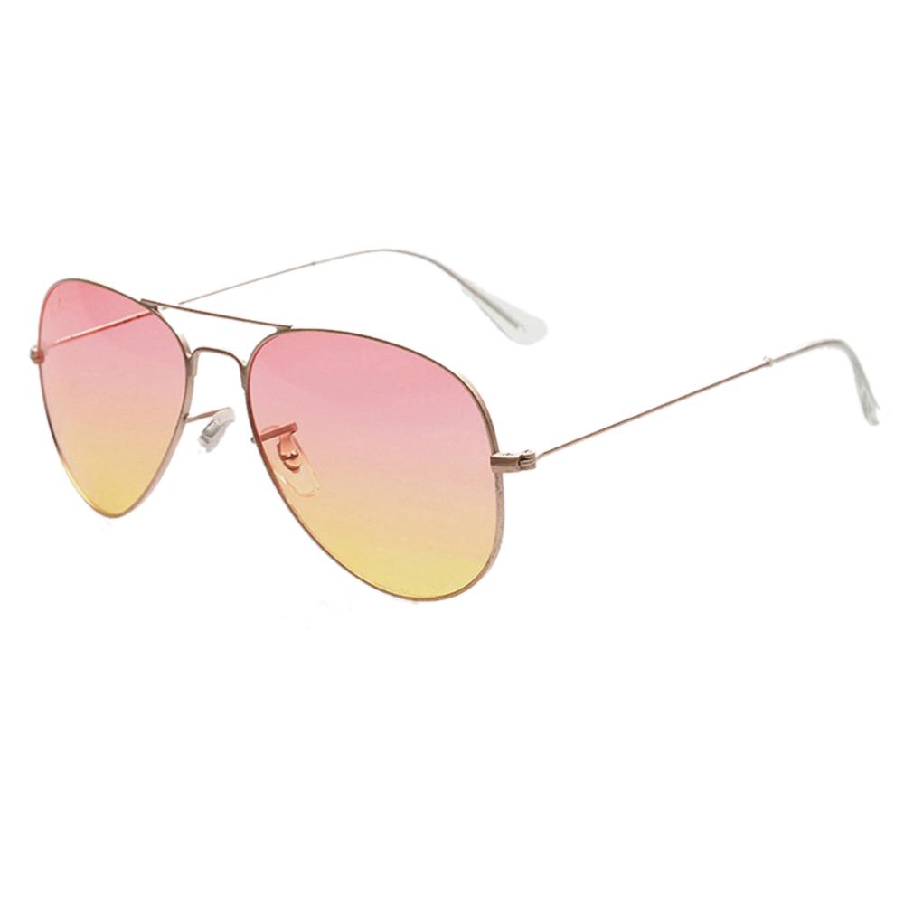 Fashion Mens Sunglasses For Women Classic Pilot Style Gradient Mirror Lens Retro Sun Glasses