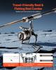 Rod and Fishing Reel Combo, IM7 Carbon Fiber Spinning Rod and Reel Combo, Bass Fishing Pole with 2.13m Two-Piece Rods, 7+1 Ball Bearings, EVA Handle,