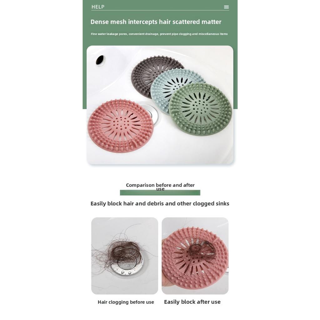 Комплект фильтров для волос, предотвращающих засорение - подходит для фильтров раковин в ванных комнатах и кухнях автодомов, прост в использовании и очистке, многослойная конструкция, более плотное прилегание