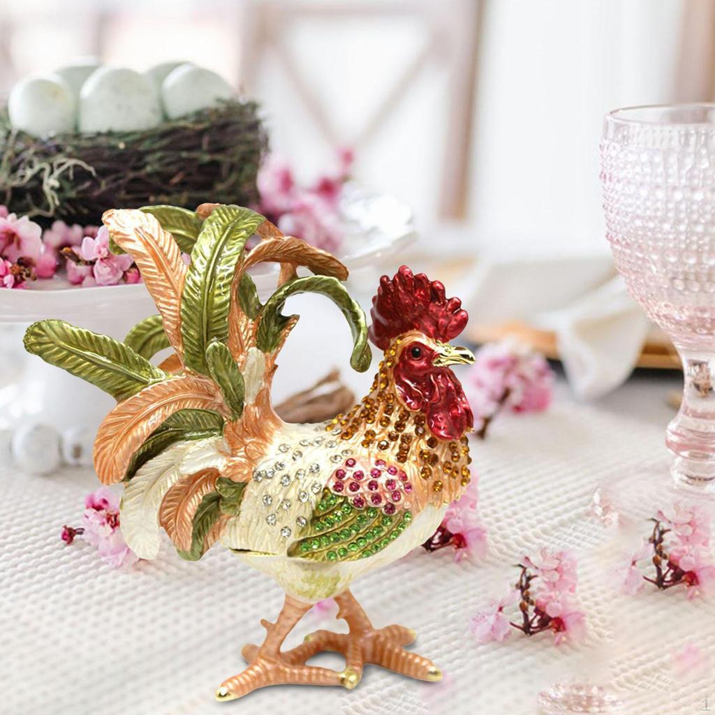Подставка для ювелирных изделий в виде шкатулки для безделушек в виде петуха для женщин