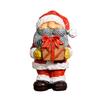 Santa Claus Snowman Resin Figurine Christmas Tabletop Decoration for Home Office Desk Festive Holiday Gift