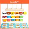 Деревянная animal dressup stacking puzzle для малышей и раннего обучения