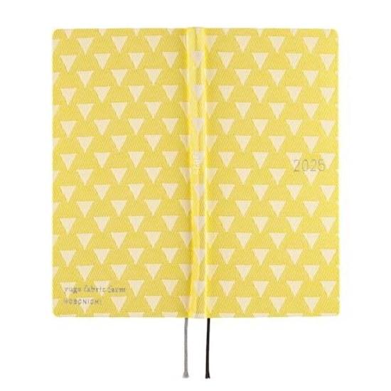 Hobonichi Techo 2025 Weeks Yuge Fabric Farm Uroko Pattern January Start Weekly Planner Left Slim Vertical