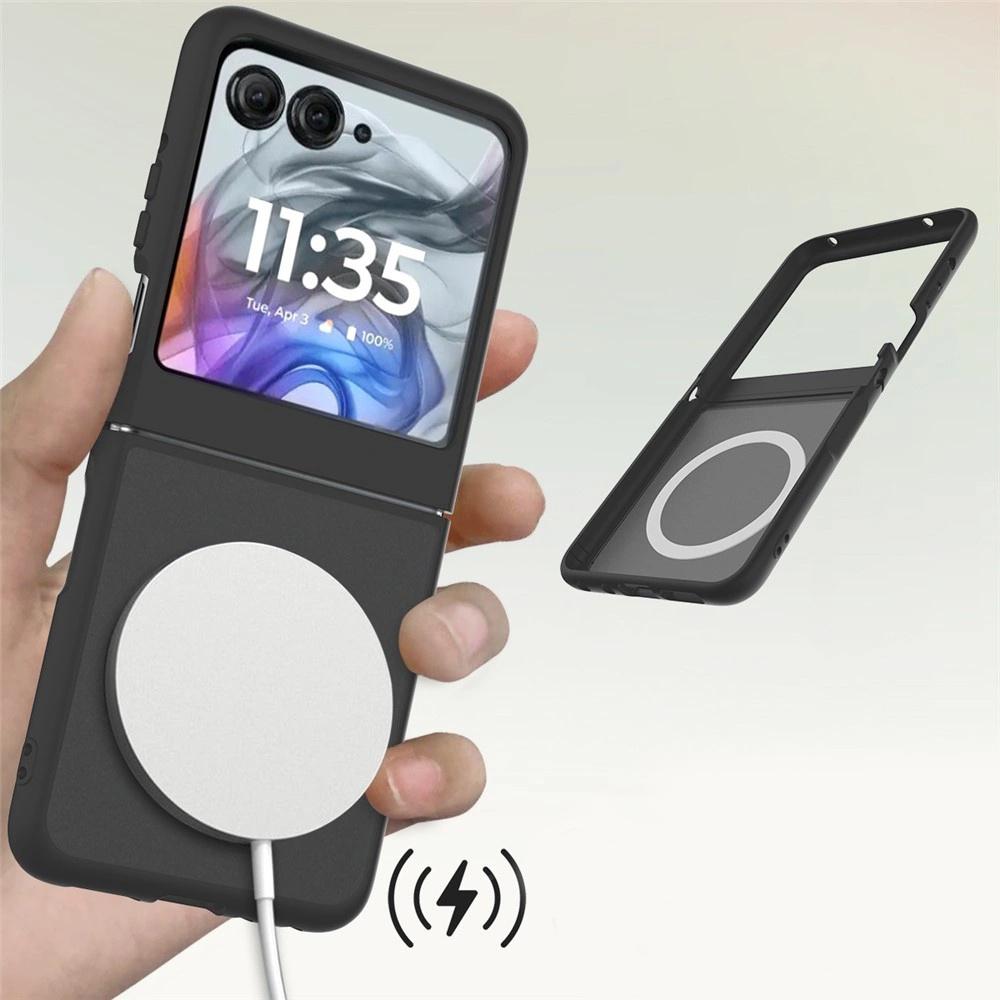 Smoke Case for Motorola Razr 70 / 60 / 50 5G, Skin Touch, for MagSafe, Black