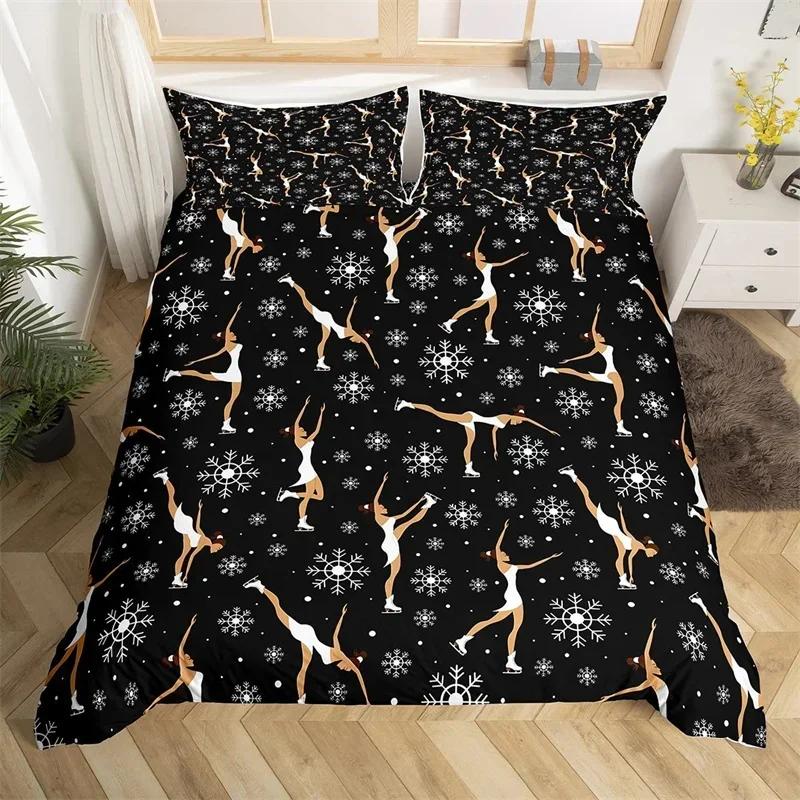 Комплект пододеяльника для гимнастики Радужный акварельный тай-дай Комплект постельного белья размера «queen» Микрофибра Пододеяльник для чирлидинга Для любителя йоги