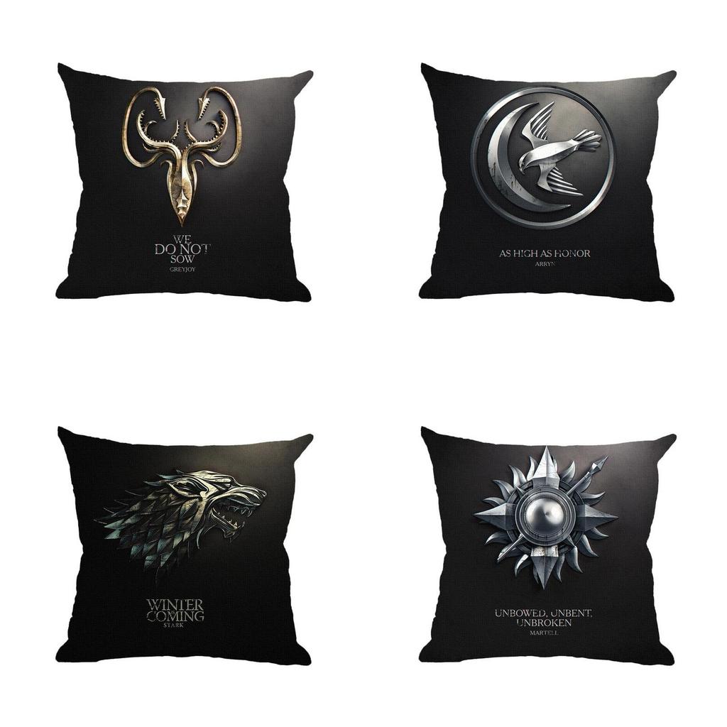 Luxurious Game Of Thrones Fire And Blood Throw Pillow Case For Elegant Home Decor