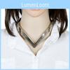 Fashionable V Shaped Women Metal Collar Necklace For Art And Fashion Lovers