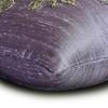The HomeCentric Custom Purple Pillow Cases Silk Beaded & Damask Throw Pillows Cover For Sofa Abstract Contemporary Style Easter - Damask Silk Purple