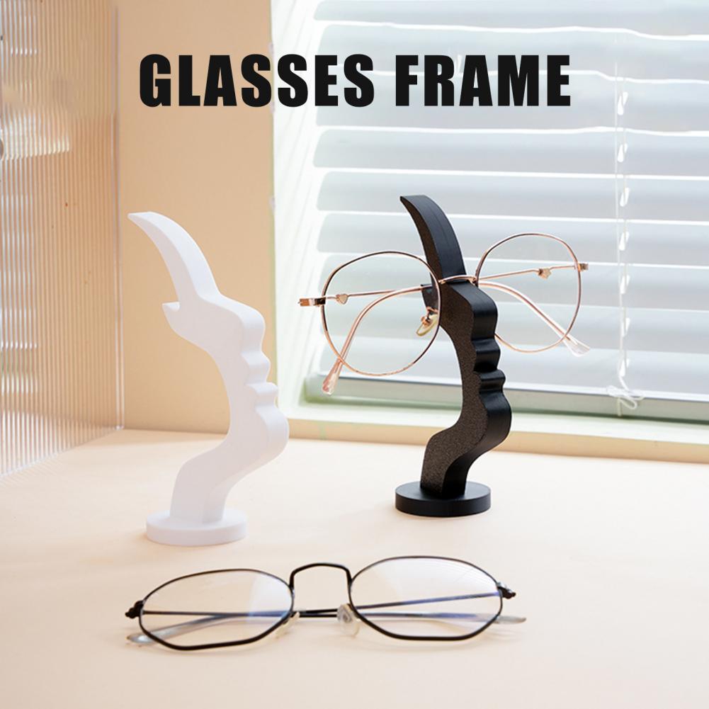 14cm Face Shaped Glass Holder Abstract Side Face Sunglasses Display Rack 3D Printed Desktop Storage Organizer For Home Office