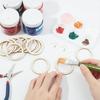 4-15 см Необработанные Деревянные Заготовки Кольца Форма Круглые Украшения Деревянные Кольца Пустые Деревянные Срезы для Раскрашивания Рождественская Елка Домашний Декор