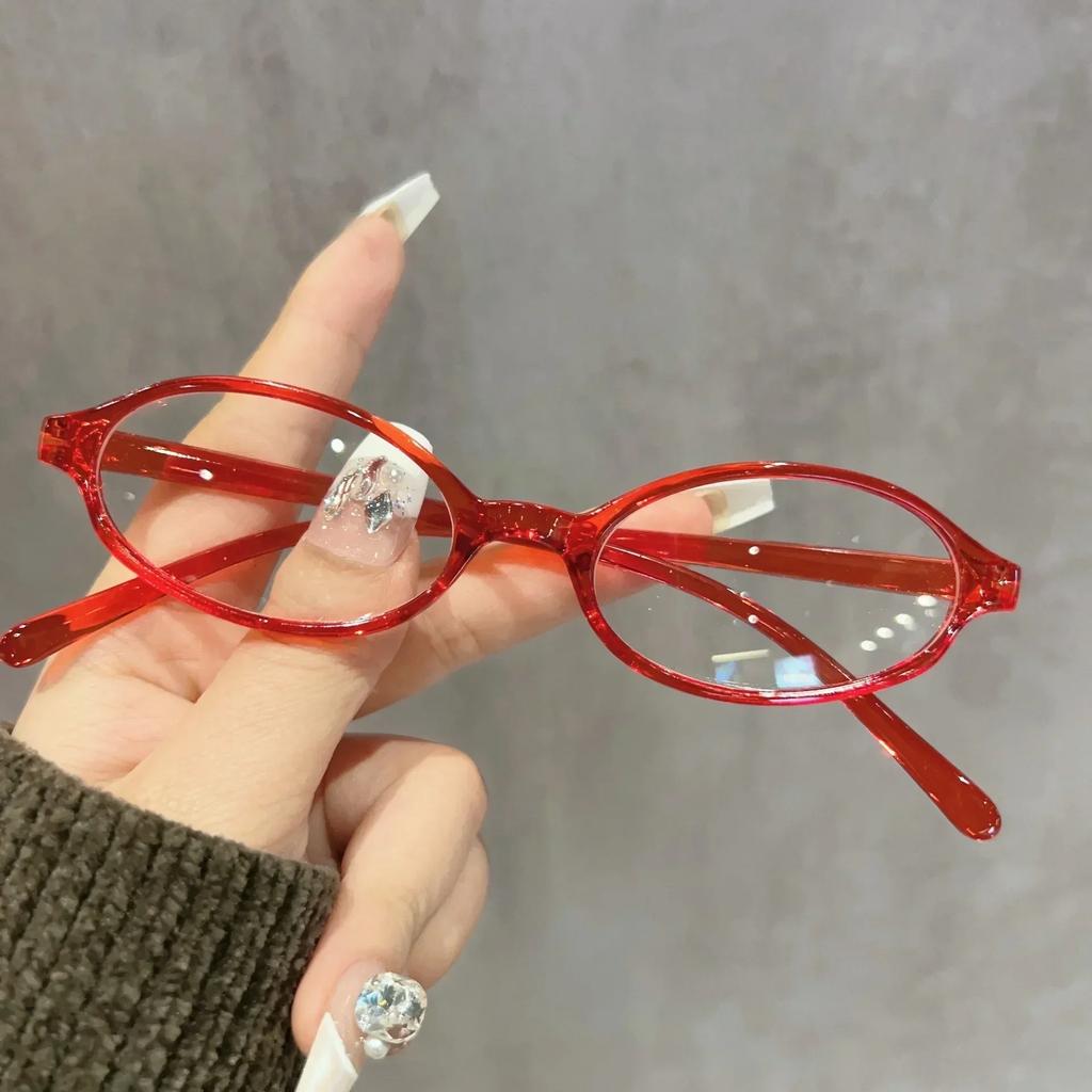 Color Changing Outdoor Eyeglasses Spicy Girl Style Photochromic Myopia Glasses Super Light Small Frame Near Sight Glasses