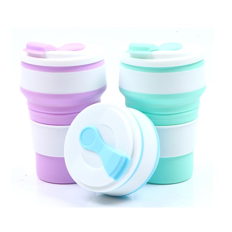Кофейные кружки, складной силикон для путешествий, кемпинга, пешего туризма, пикника