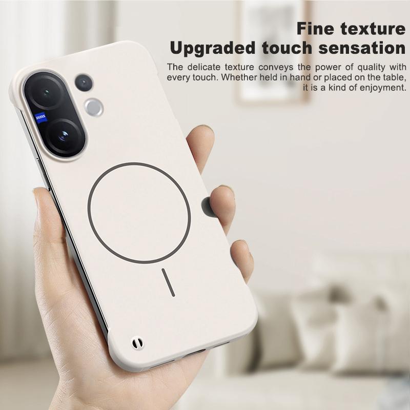 Для Magsafe Безрамочный Чехол Для VIVO V60 Матовый Ультратонкий Беспроводная Зарядка Жесткий ПК Противоударный Чехол для V60 V50 V40 Lite Накладка