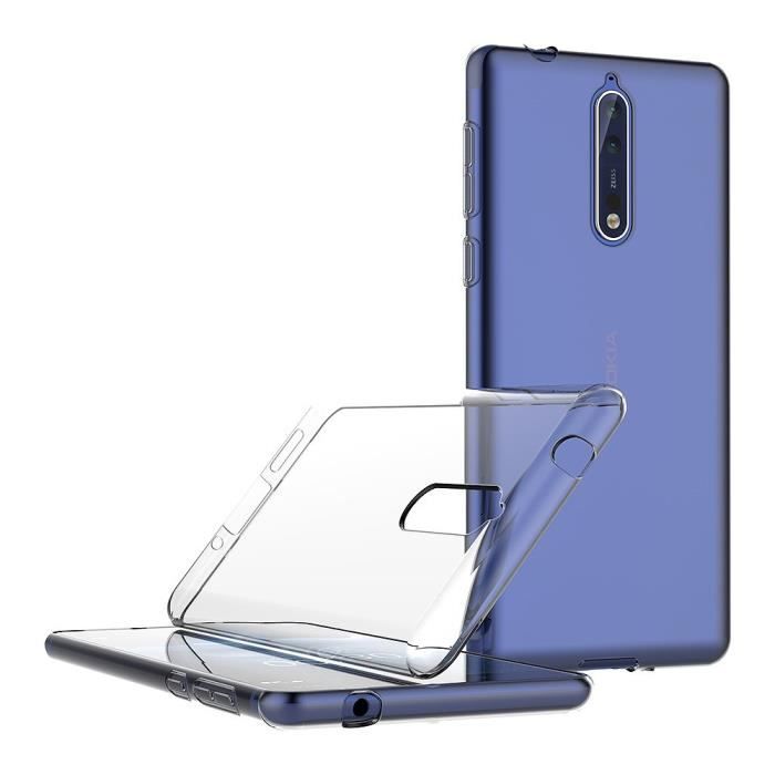 Прозрачный Гелевый Чехол TPU - PHONILLICO - Nokia 8 - Ультратонкий - Оптимальная защита - Гибкий