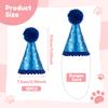 12Pcs Mini Dog Cat Hat Birthday Party Hat Puppy Cap Creative Kitten Cap Costume Accessories for Pet Birthday Party Decor