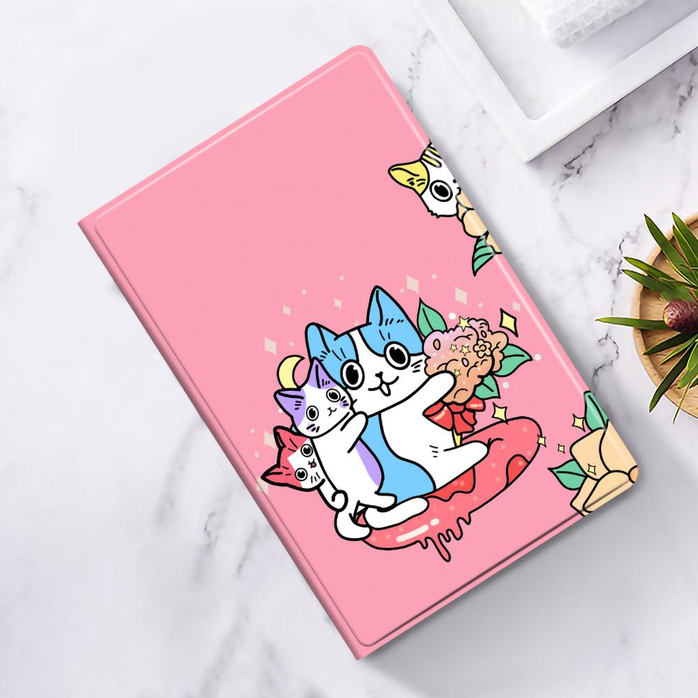 Чехол для Huawei Hi MatePad 11.5 2024 с принтом, из ПУ кожи+ТПУ, подставка, обложка для планшета