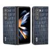 Роскошный чехол из натуральной кожи с узором под крокодила для Samsung Galaxy Z Fold 6 5 Fold 4 3 2 Защитная оболочка Противоударный Полное покрытие