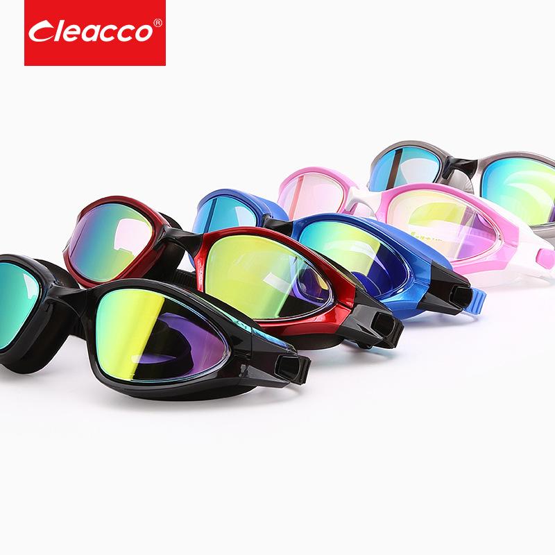 Cleacco Professional Swimming Goggles Anti-Fogging UV Plating Lens Water Resistant izable Fit Swimming Sun Glasses Eyewear men women