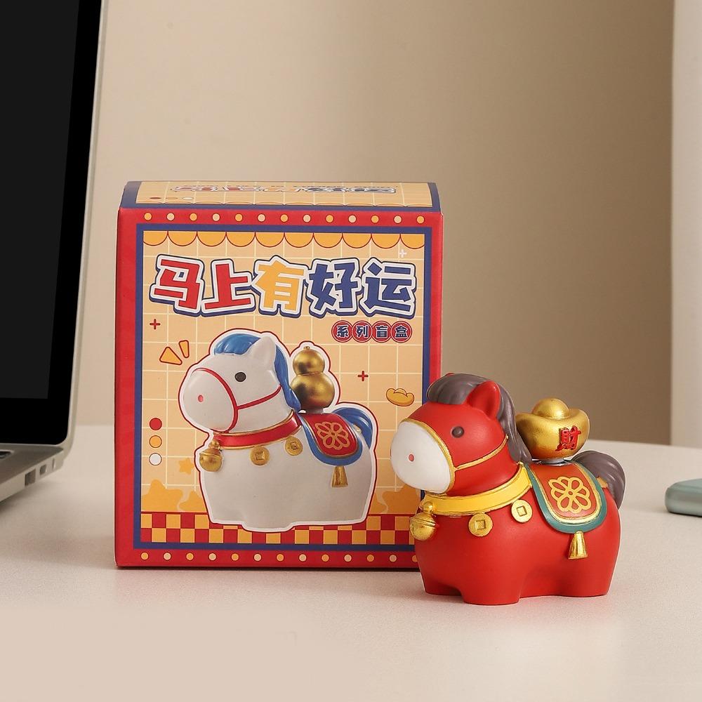 Vivid Design Horse Shape Ornament Unique Zodiac Horse Figurines  Spring Festival